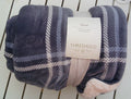 Threshold Blue and White Throw 50x60