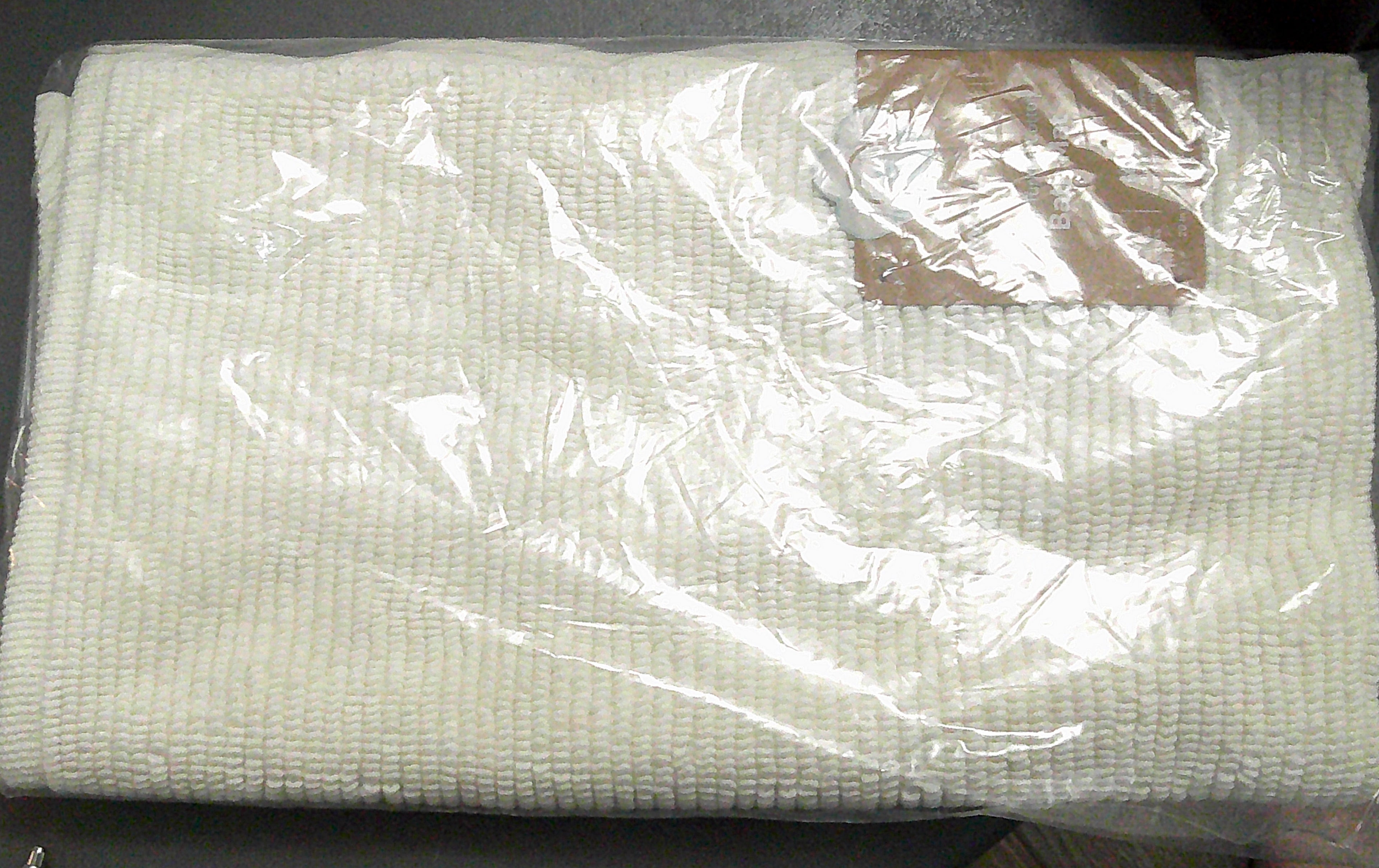 Wellbe Bath Mat 20x34 Ivory