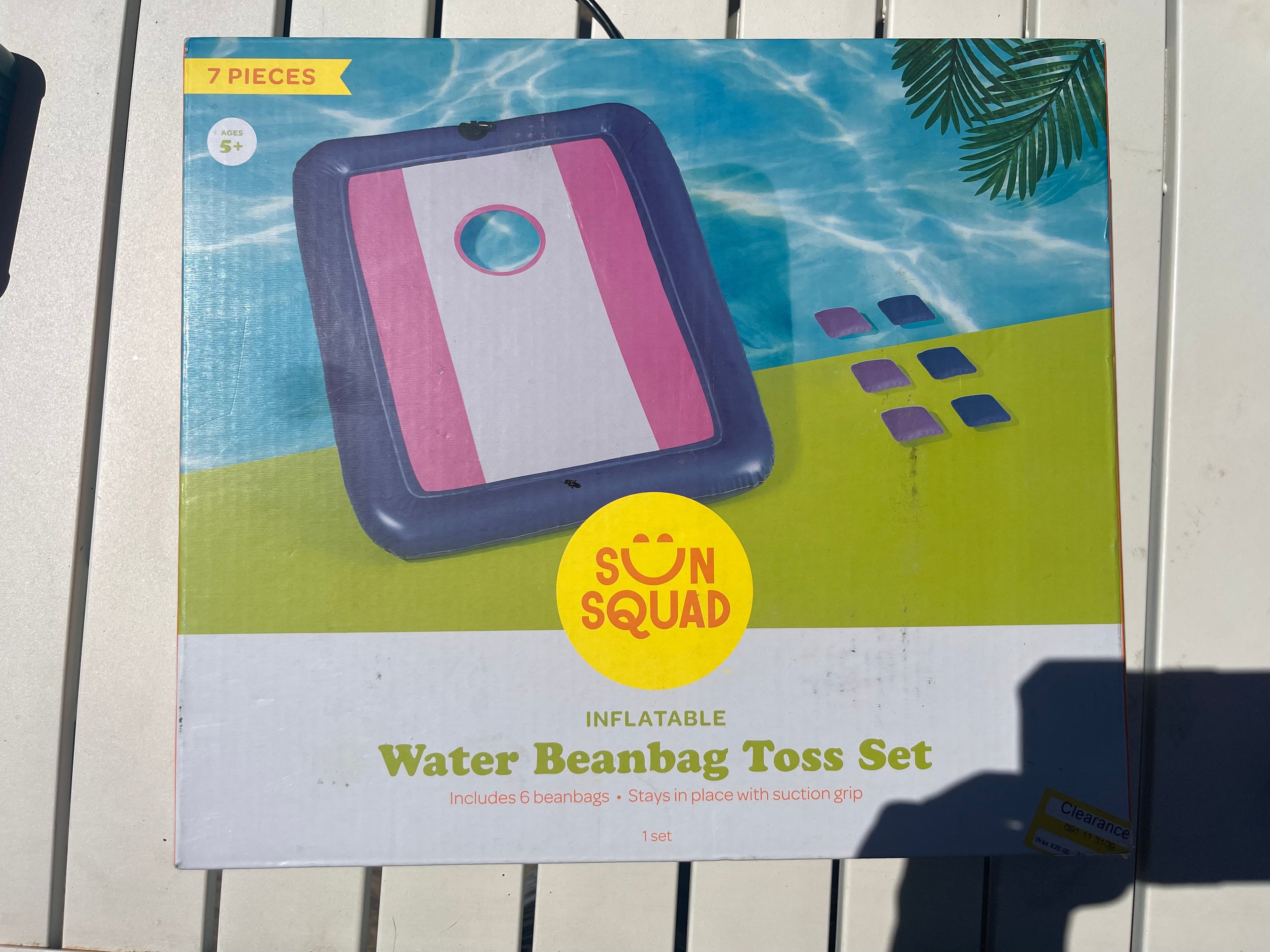 Inflatable Water Bean Bag Toss Set