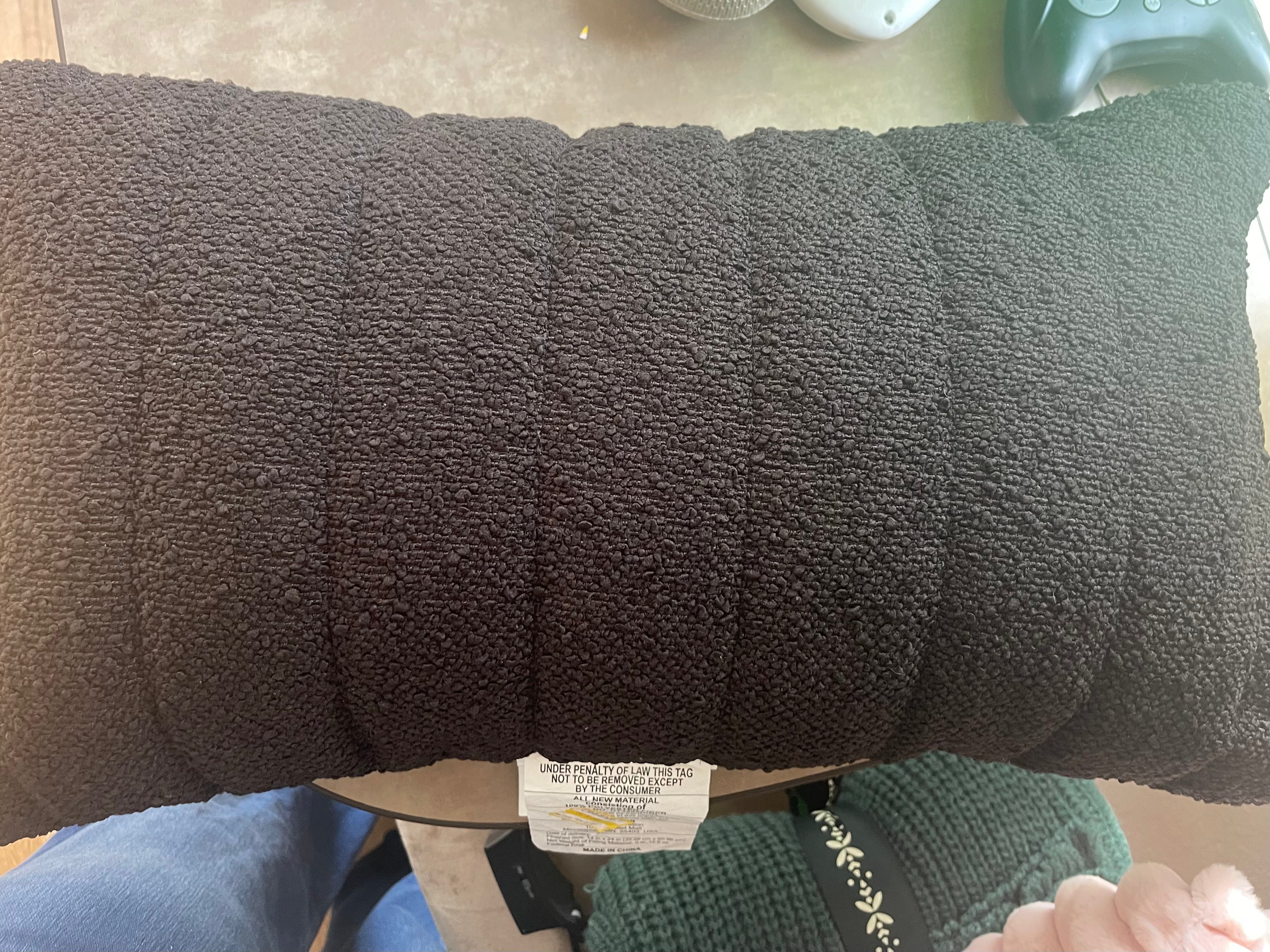 Black Throw Pillow