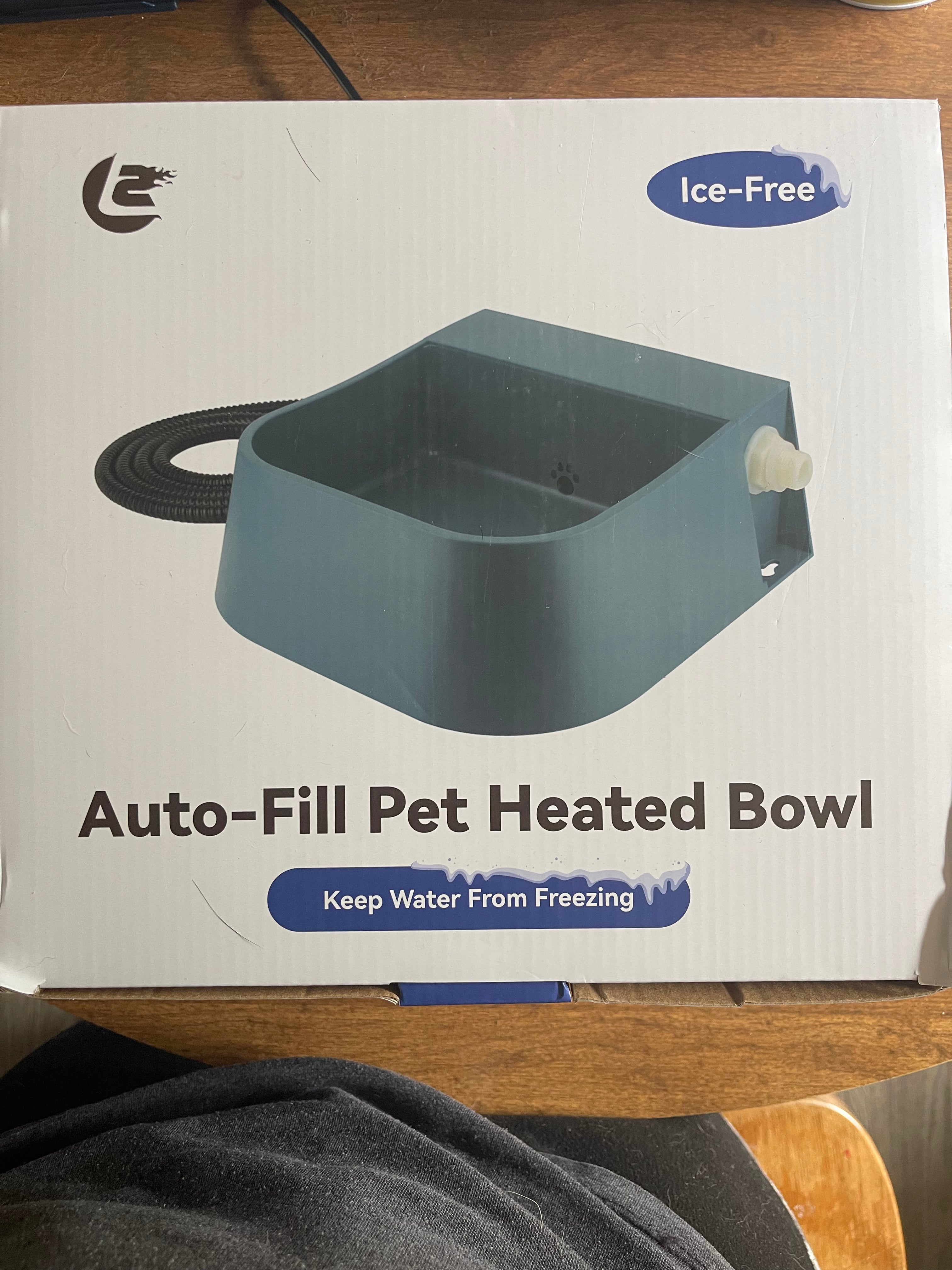 Auto-Fill Pet Heated Bowl