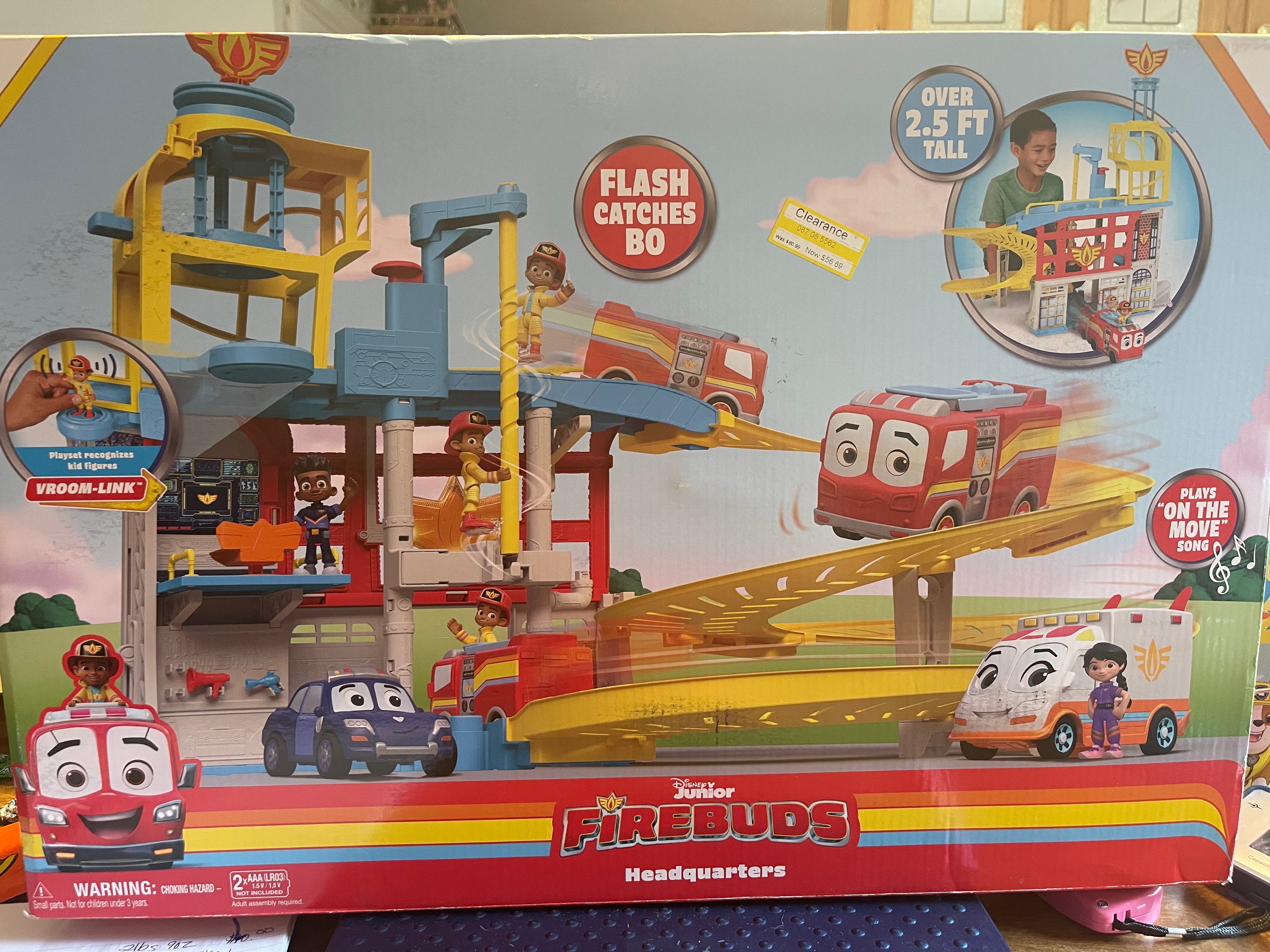Disney Jr Firebuds Headquarters Toy Set