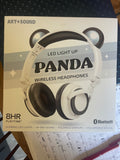 LED Light Up Panda Wireless Headphones