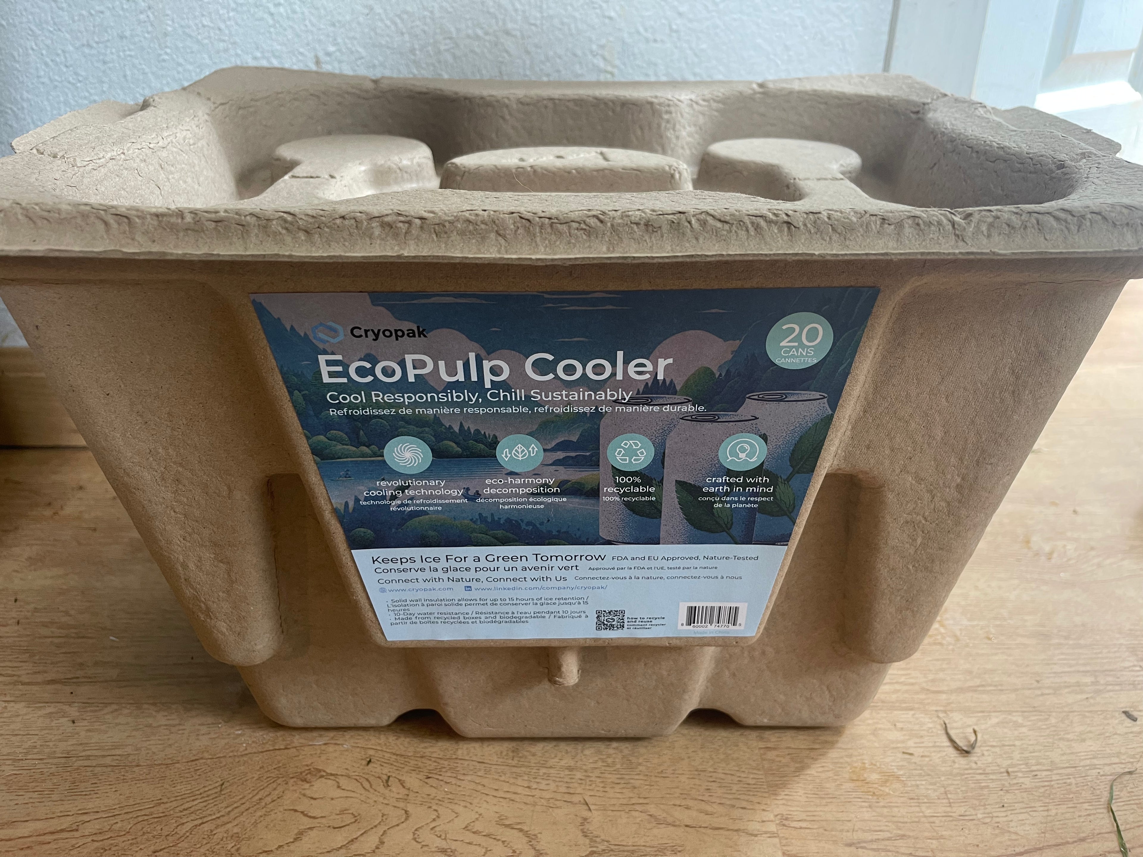EcoPulp 20 can cooler
