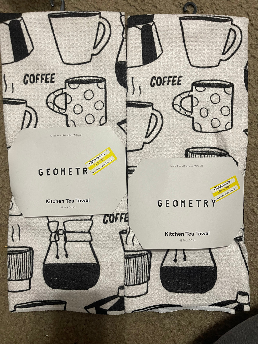 Geometry Kitchen Tea Towels(2)