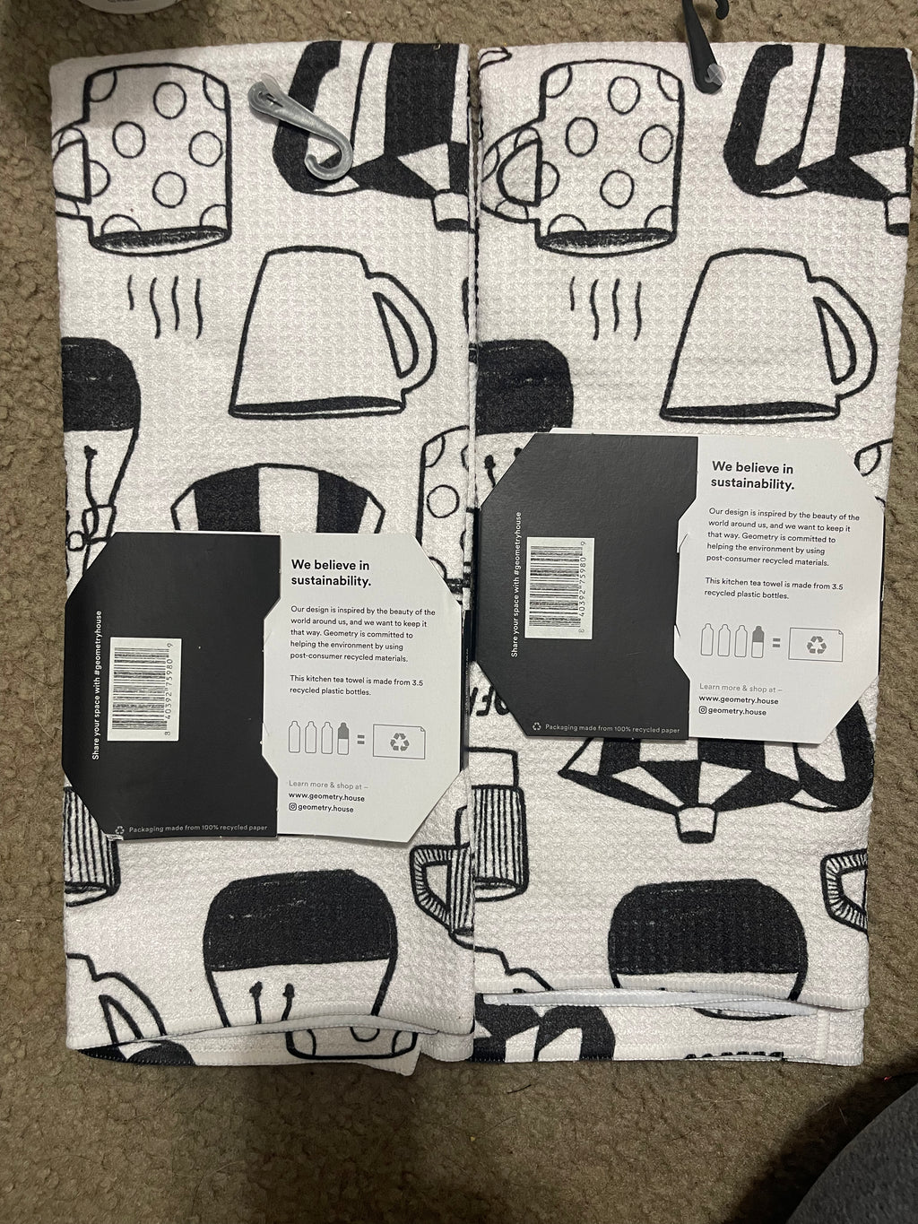 Geometry Kitchen Tea Towels(2)