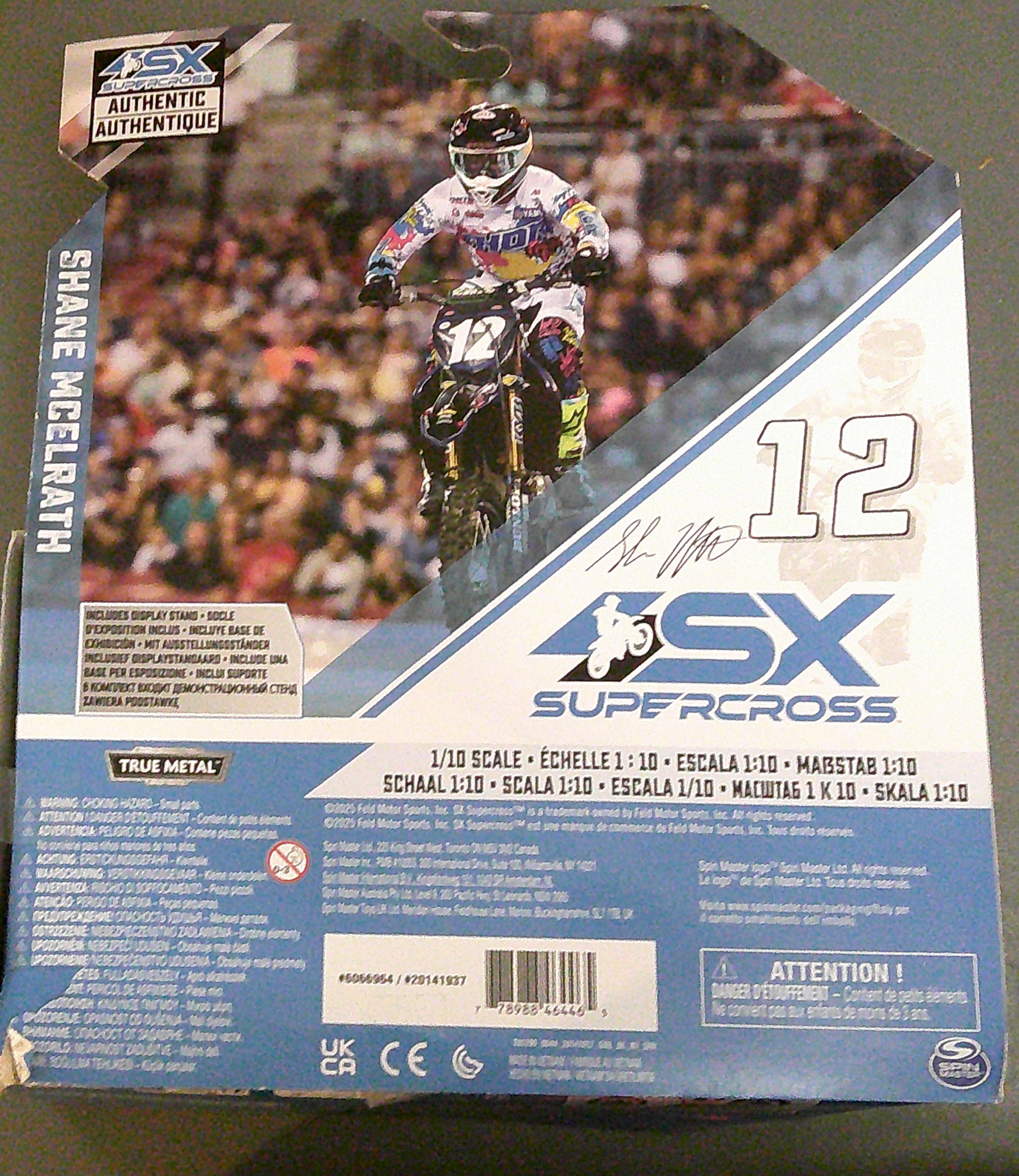 Shane McElrath Super Cross Motor Bike Toy