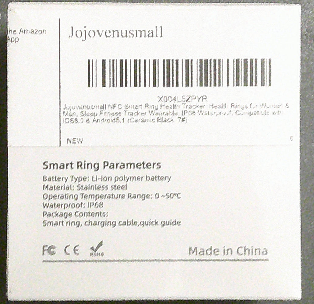 Jojovenusmall Smart Ring